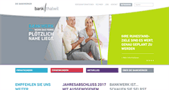 Desktop Screenshot of bankthalwil.ch