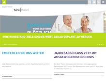 Tablet Screenshot of bankthalwil.ch